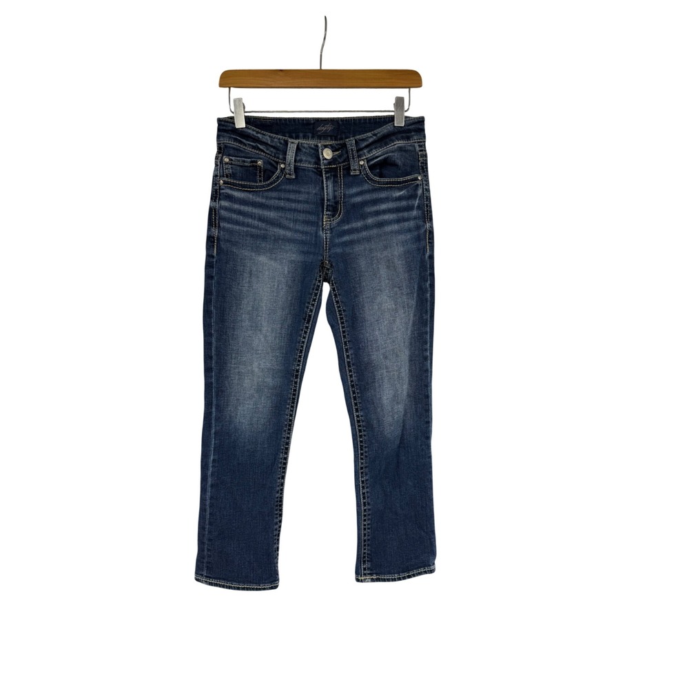 Daytrip Virgo Crop Jeans Dark Wash Stretch Denim Jeans Size 26